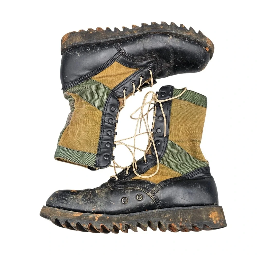 Altama Mens 12 R Army Canvas Military Tactical Jungle Combat Boots 1988 Vintage